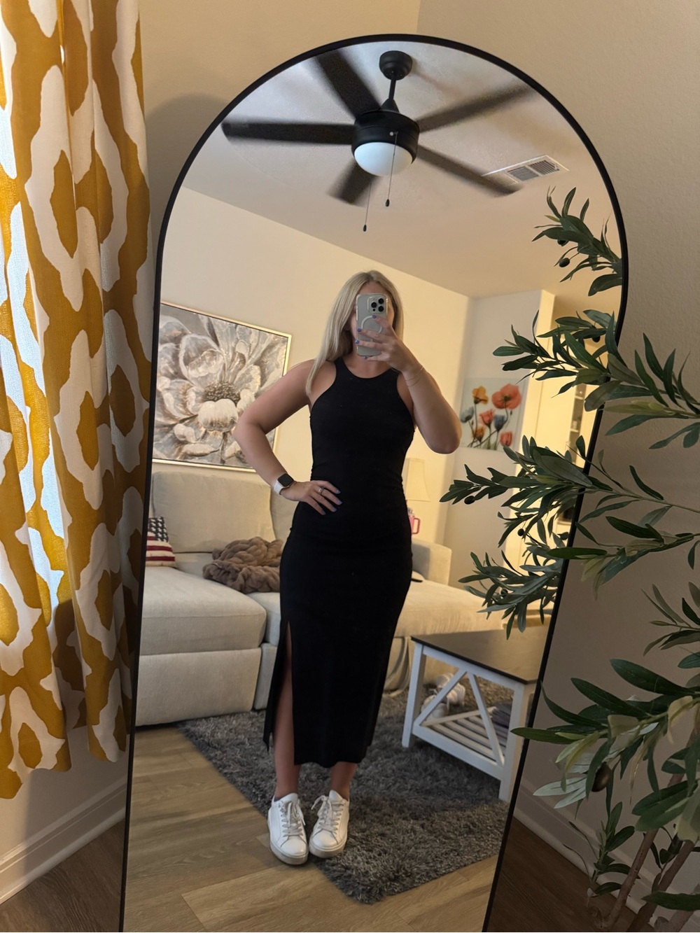 Target Black Sleeveless Maxi Dress with Side Slit